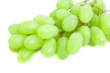 grapes isolated on white