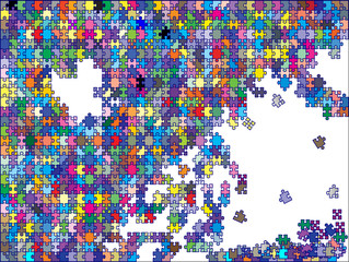 colorful background puzzle, vector