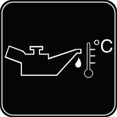 car fuel signal, vector