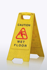caution wet floor sign - 26328711