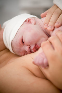 Newborn baby girl