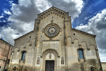 Fototapeta na wymiar Matera Cathedral. Basilicata.