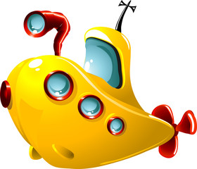 Cartoon submarine