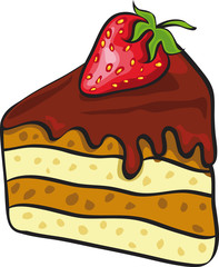 piece of chocolate cake