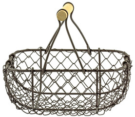 panier métallique grillagé