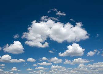 Blue sky and white clouds