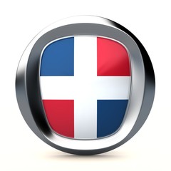 Obraz premium flag of the Dominican Republic icon