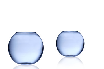 Aquarium on white background