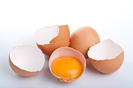 eggs over white