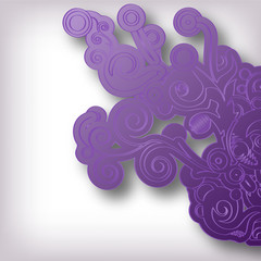 Soft violet grunge background with shadow