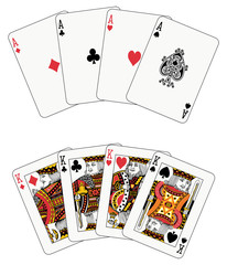Poker aces and kings