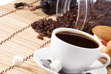 cofee, beans and sweets