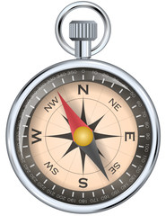 Vector Compass in Metal Case