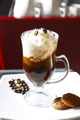 chocolate liquor and cream coffee