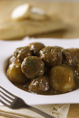 meatball pork with potato