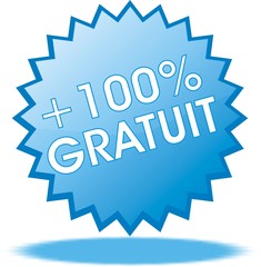 étiquette + 100% gratuit
