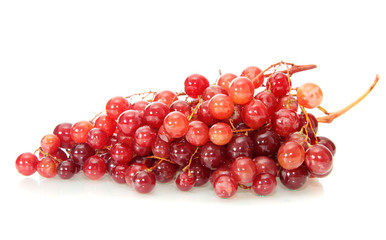 Red grapes.