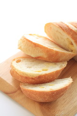 French Bread baking with cheese