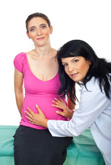 Fototapeta na wymiar Pregnant woman at medical exam