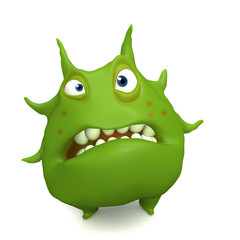 Fototapeta premium big green virus