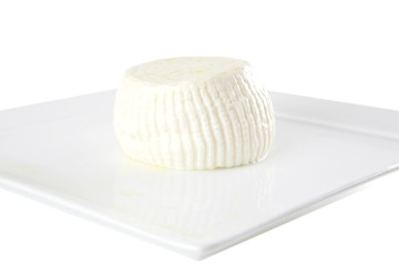 white cheese on plate