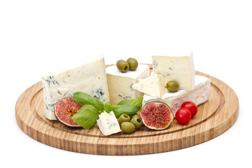 Various types of cheese