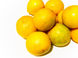 Ripe yellow lemon