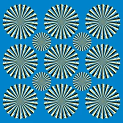 Papier Peint photo Psychédélique Spinners scintillants (illusion de mouvement)