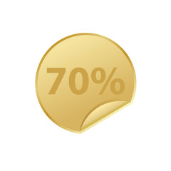 Gold stickers
