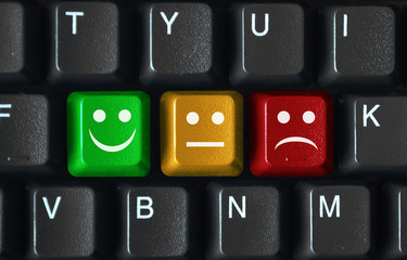 Smiley Survey Keys (Keyboard Buttons Satisfaction Opinion Poll)