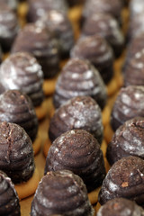 Czech Christmas and wedding cookies in shape of beehives