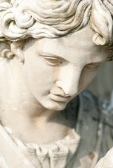 viso statua angelo - face angel statue