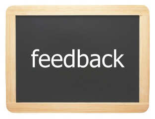 Fototapeta premium Feedback - freigestellt - Concept Sign