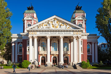 National Theater Ivan Vazov in Sofia - obrazy, fototapety, plakaty