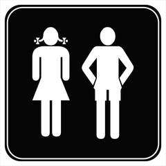 Male and female sign vector