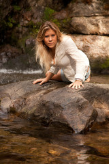 Beautiful woman posing