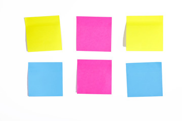 Colour notes at white background.