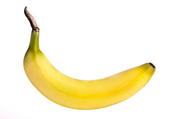 Banane - Schattenfrei isoliert über weiß