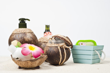 Spa set on the beach