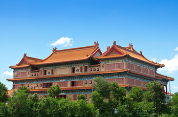 Obraz premium Behiend of Chinese temple