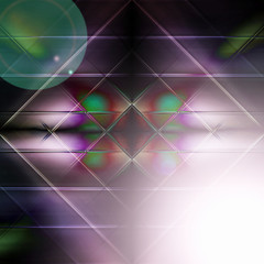 Abstrakt farbiges Lichtobjekt