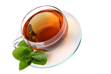 Cup of tea, isolated on a white background