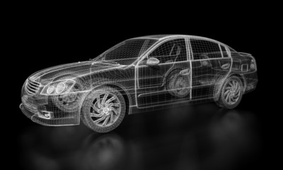Wireframe Car