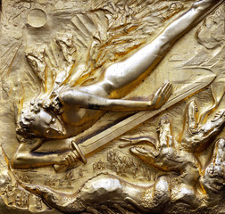 mural de oro