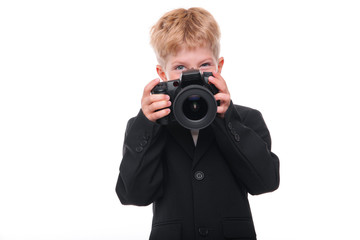 Fototapeta premium Boy with Kamera