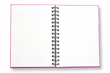 White Cover Of Note Book