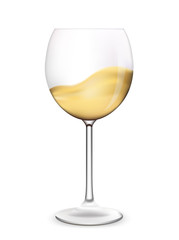 Wine glass vector illustration.