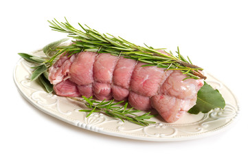 raw veal rolled up- Arrosto di vitello
