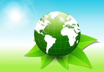 abstract background green earth concept