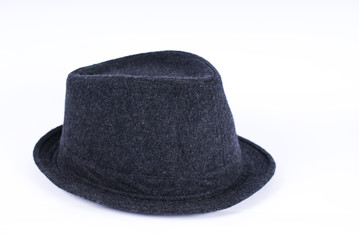 Black Hat on White Background